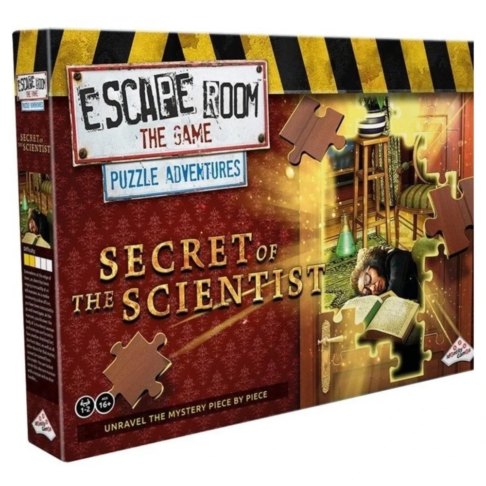 Escape Room the Game Secret of the Scientist Puzzle Adventures Identity SEALED.